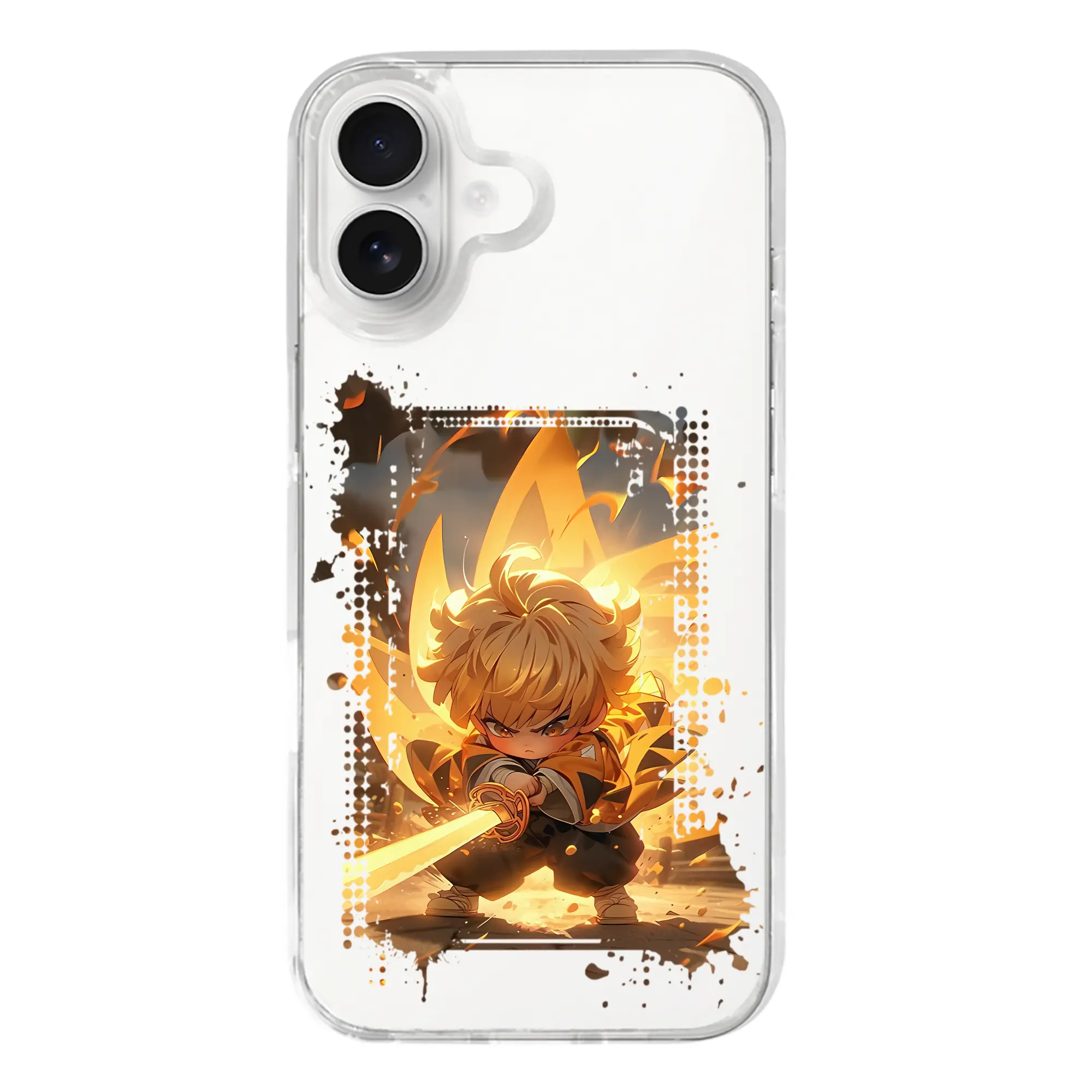 鬼滅の刃 グッズ,我妻 善逸 - iPhone 17シリーズ 透明スマホケース – 薄型・耐衝撃・精密フィット保護カバー